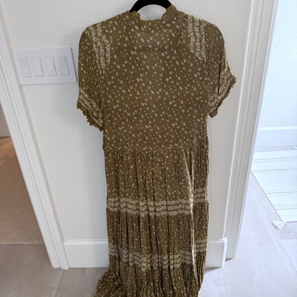 Free People Rare Feelings Tiered Printed Tassels Tie Dress - Picture 4 of 8